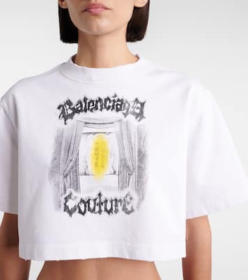T-shirt court en coton | Balenciaga