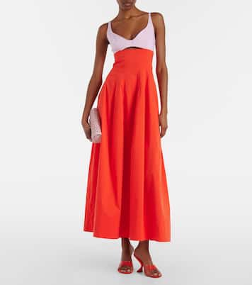 Maddy cotton-blend poplin midi dress | Simkhai