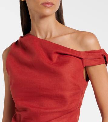 Asymmetric linen top | SIR