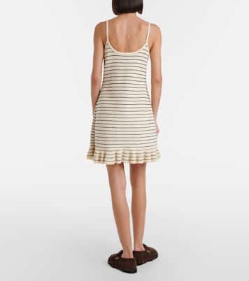Striped cotton-blend minidress | JW Anderson