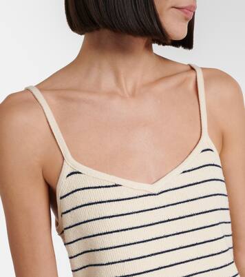 Striped cotton-blend minidress | JW Anderson