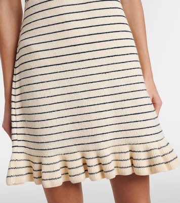 Striped cotton-blend minidress | JW Anderson