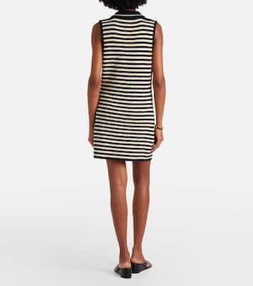 Robe polo Mamie en coton mélangé à rayures | Altuzarra