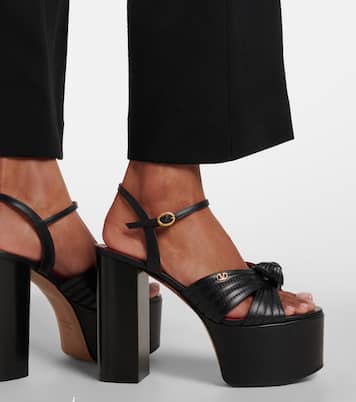 Sandales à plateau Crasher en cuir | Valentino Garavani