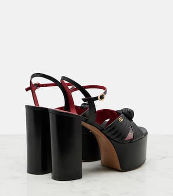 Sandales à plateau Crasher en cuir | Valentino Garavani