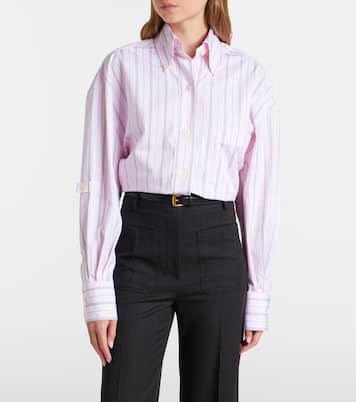 Striped cotton poplin shirt | Thom Browne