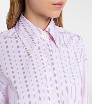 Striped cotton poplin shirt | Thom Browne