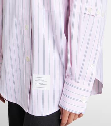 Striped cotton poplin shirt | Thom Browne