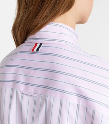 Striped cotton poplin shirt | Thom Browne