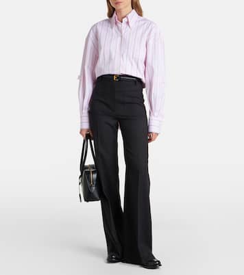 Striped cotton poplin shirt | Thom Browne