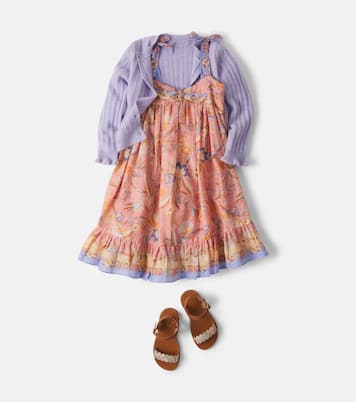 Indra bow-detail floral cotton dress | Zimmermann Kids