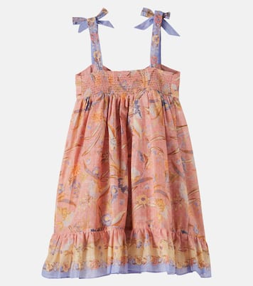 Indra bow-detail floral cotton dress | Zimmermann Kids