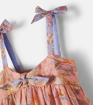 Indra bow-detail floral cotton dress | Zimmermann Kids
