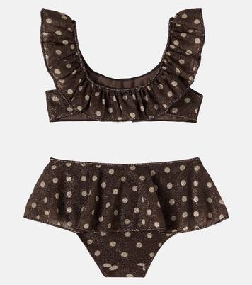 Osemini Lumière polka-dot ruffled bikini | Oséree Kids