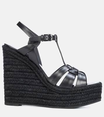 Sandalias con cuña Tribute 130 de piel | Saint Laurent