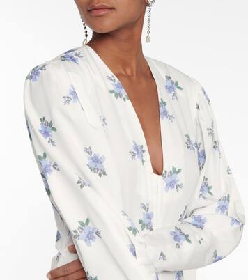 Robe midi Bagenia à fleurs | Isabel Marant