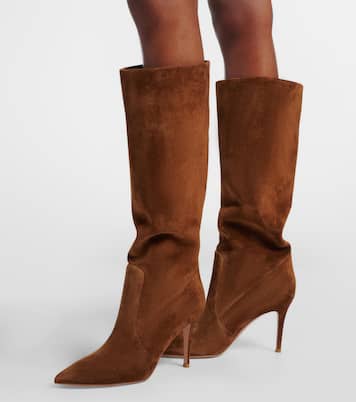 Hansen 85 suede knee-high boots | Gianvito Rossi