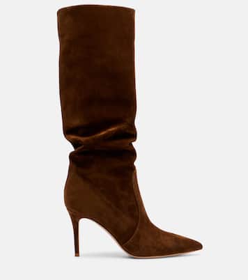Hansen 85 suede knee-high boots | Gianvito Rossi