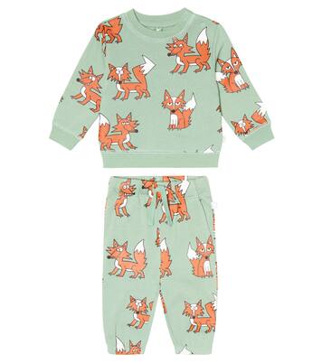 Baby printed cotton sweatshirt and pants set | Stella McCartney Kids