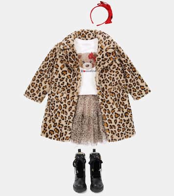 Leopard-print coat | Monnalisa