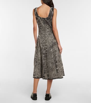 Bleached denim midi dress | Marni