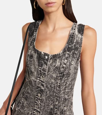 Bleached denim midi dress | Marni