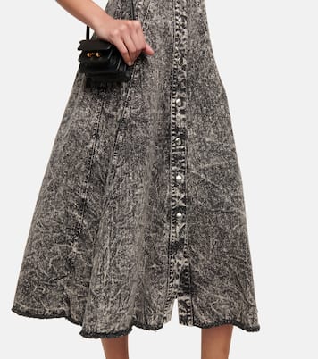 Bleached denim midi dress | Marni