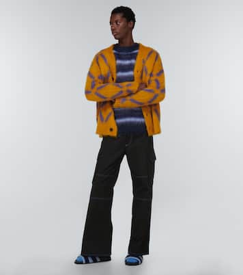 Wide-leg cotton gabardine cargo pants | Marni