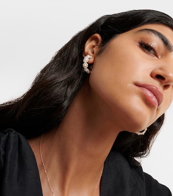 Pendientes Jardin Boucle de oro de 14 ct con perlas de agua dulce | Sophie Bille Brahe