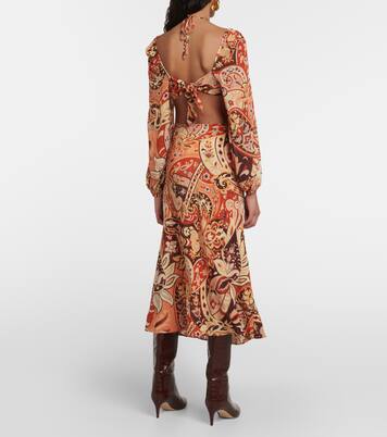 Kamilla printed georgette maxi dress | Rixo