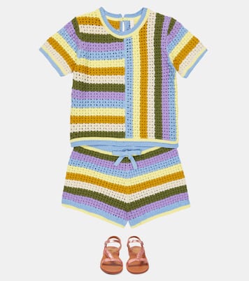 Halcyon striped cotton top | Zimmermann Kids