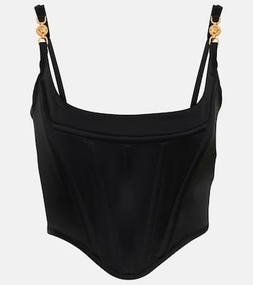 Bustier-Top Medusa '95 aus Satin | Versace