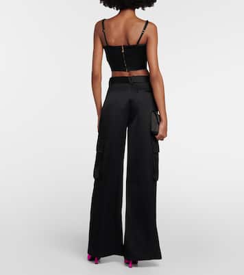 Bustier-Top Medusa '95 aus Satin | Versace