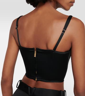 Bustier-Top Medusa '95 aus Satin | Versace