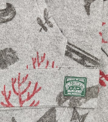 Printed cotton jersey hoodie | Polo Ralph Lauren Kids