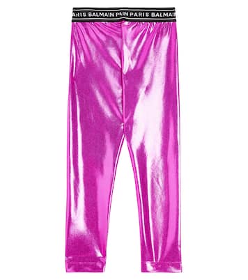 Leggings metallizzati | Balmain Kids