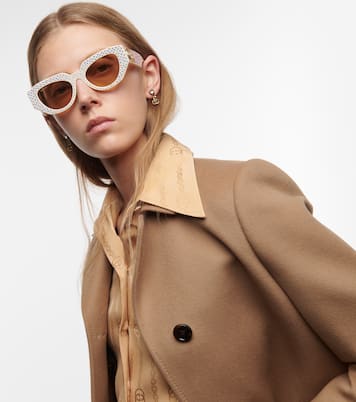 Gafas de sol ovaladas con cristales | Gucci