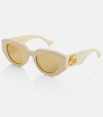 Gafas de sol ovaladas con cristales | Gucci