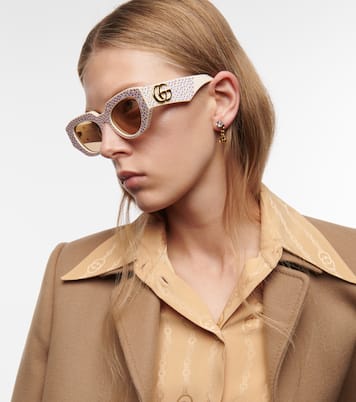 Gafas de sol ovaladas con cristales | Gucci