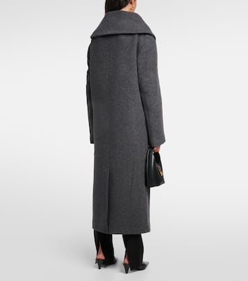 Oversized wool-blend felt wrap coat | Toteme