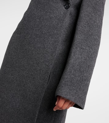 Oversized wool-blend felt wrap coat | Toteme