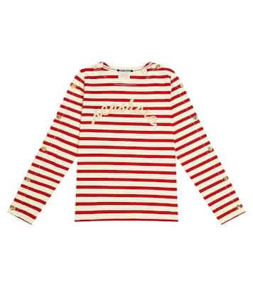 Striped cotton jersey top | Scotch & Soda Kids