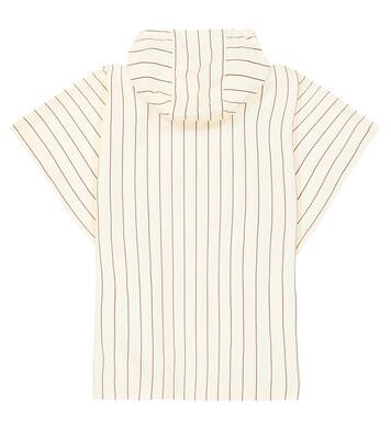 Owl pinstriped rain poncho | Mini Rodini