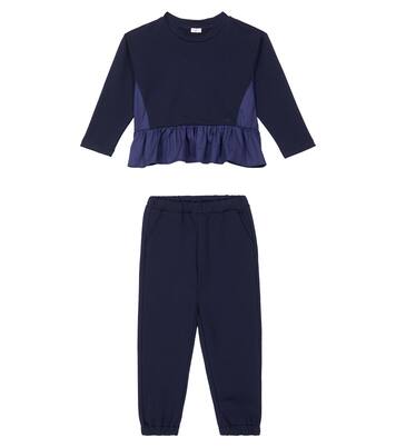 Cotton-blend sweatshirt and sweatpants set | Il Gufo