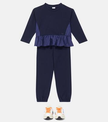 Cotton-blend sweatshirt and sweatpants set | Il Gufo