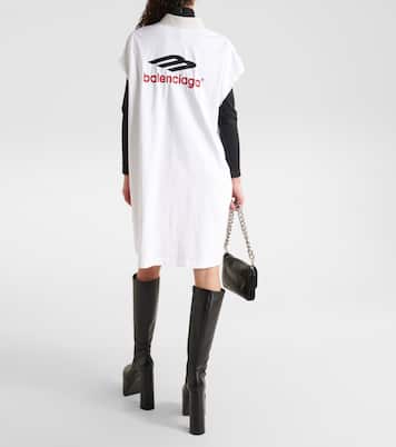 Oversize-Hemdblusenkleid aus Baumwolle | Balenciaga