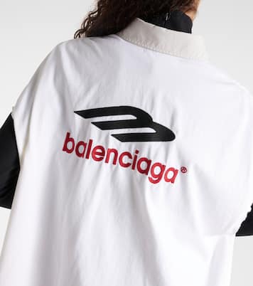 Oversize-Hemdblusenkleid aus Baumwolle | Balenciaga