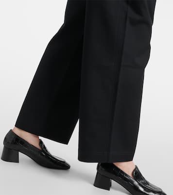 Cotton twill wide-leg pants | Toteme