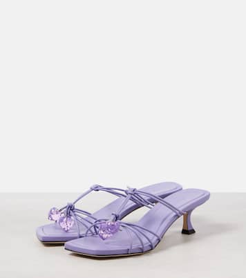 Jemma 50 embellished leather mules | Jimmy Choo