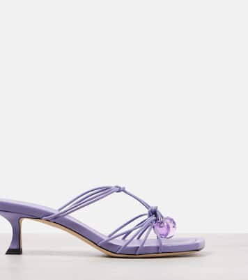 Jemma 50 embellished leather mules | Jimmy Choo